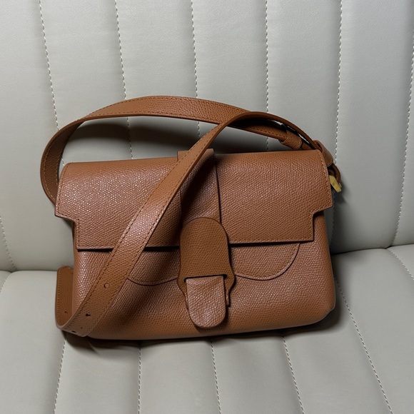Senreve Aria Leather Belt Bag in Chestnut Brown - Picture 6 of 14